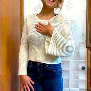 Forever 21 Small Knit Crop Top Sweater